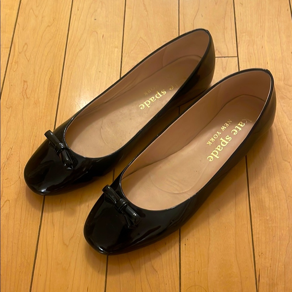 Kate Spade Black Patent Flats